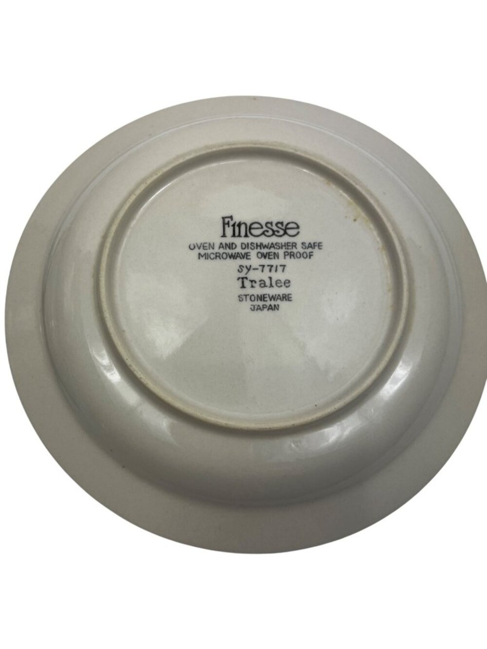 Set Of 4 Finesse Tralee Stoneware Plates Blue & Beige Oven Microwave Dishwasher - Picture 4 of 5